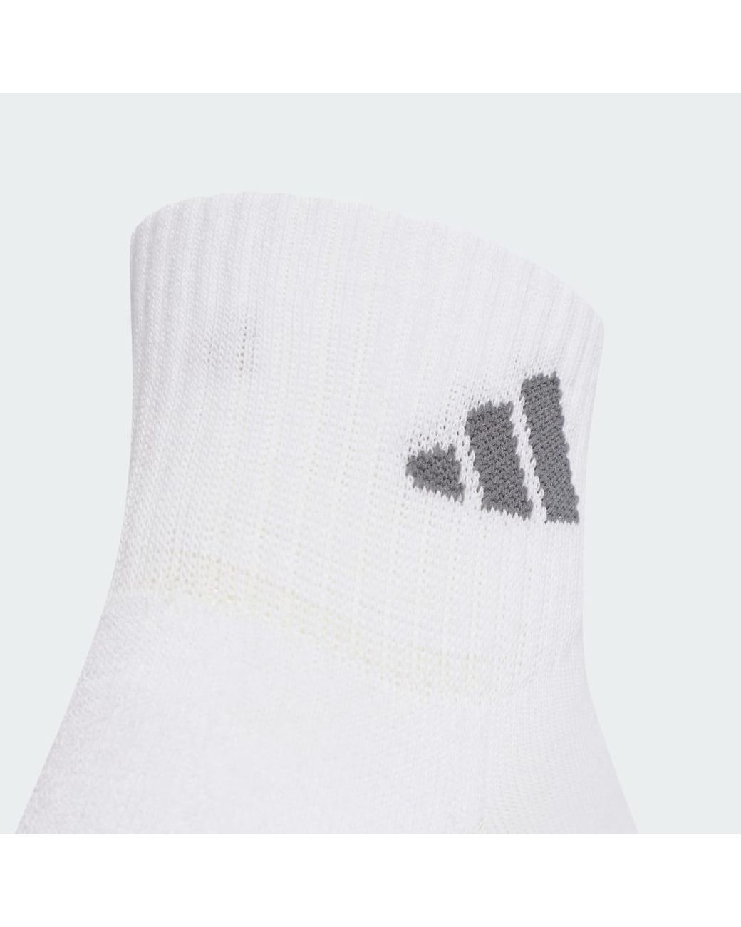 Adidas White Cushioned Sportswear Ankle Socks 3 Pair Pack