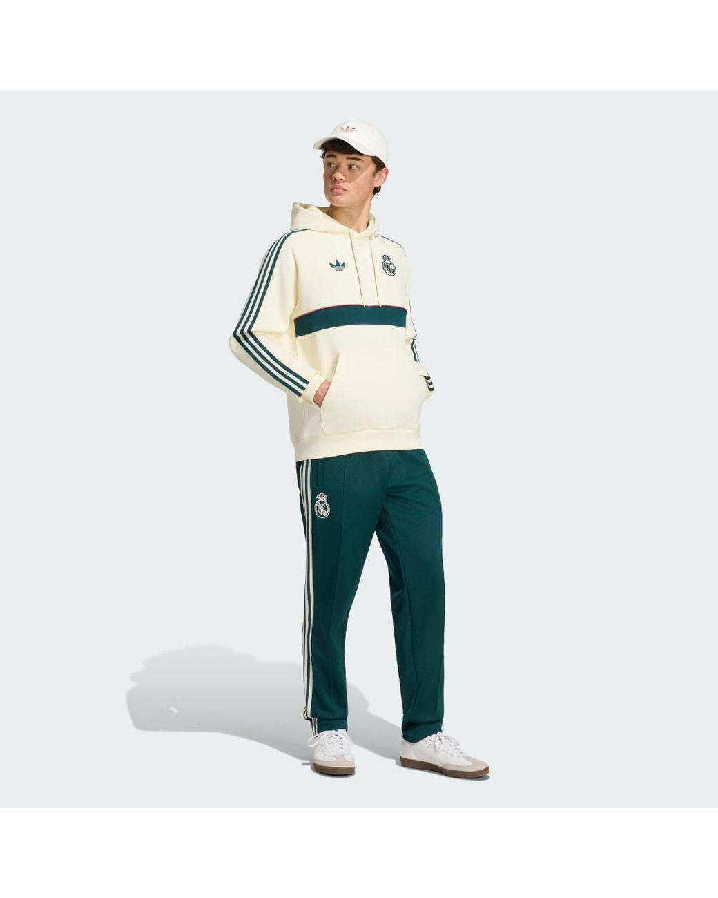 Adidas Green Real Madrid Originals Hoodie for men