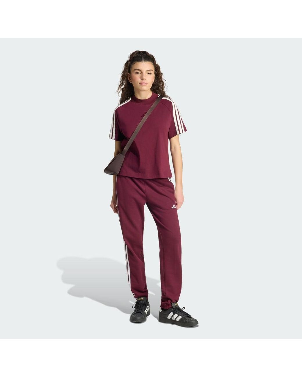 Adidas Red Kit 3-Stripes T-Shirt
