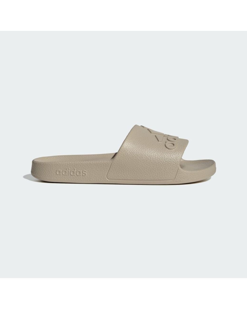Adidas White Adilette Aqua Slides