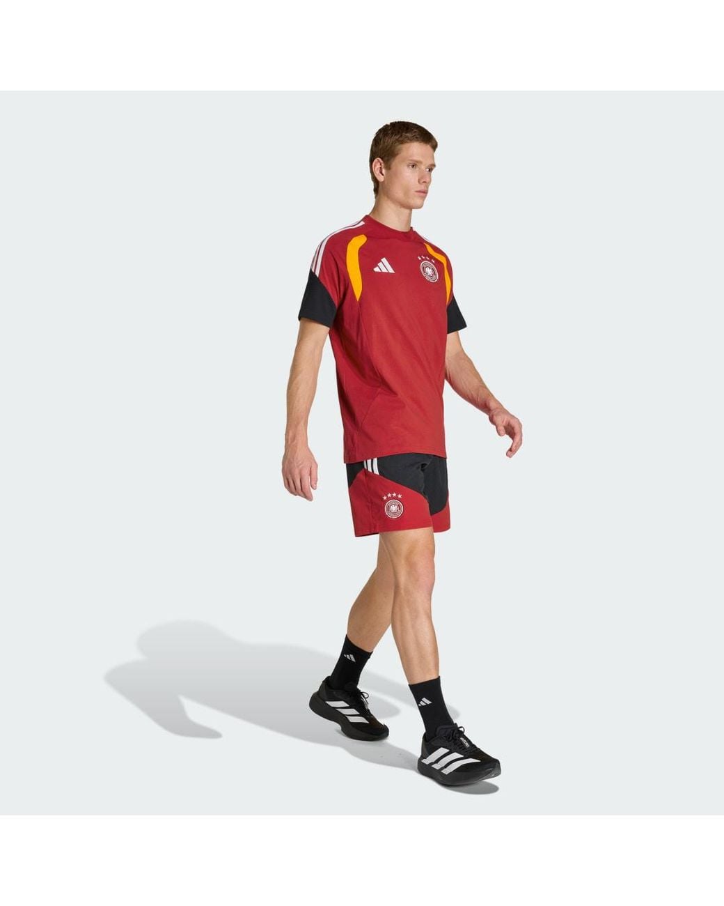 Adidas Red Germany 26 Tiro Sweat T-Shirt for men