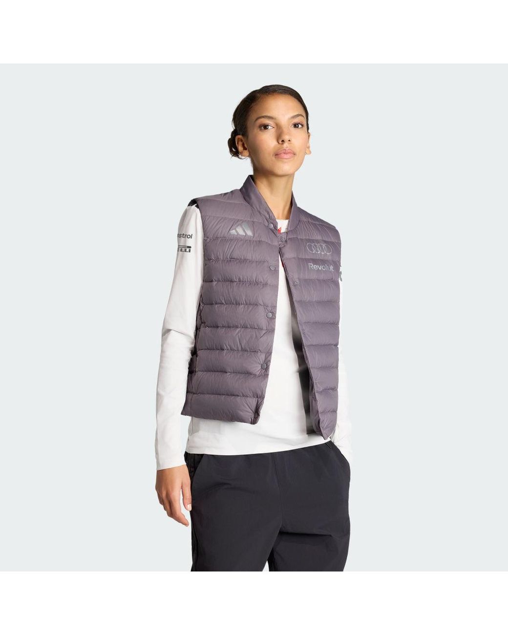 Adidas Gray Audi Revolut F1 Team Engineers &Amp; Marketing Padded Vest
