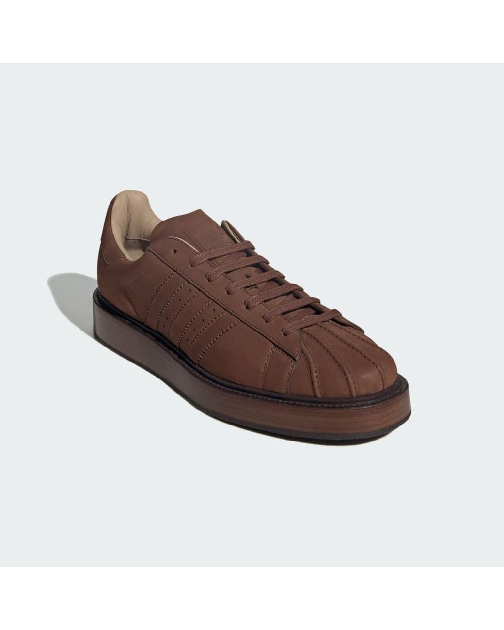 Adidas Brown Superstar Lux Made