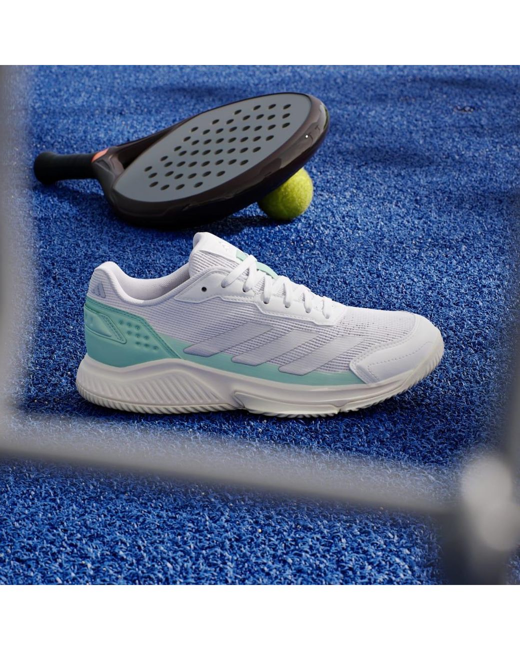 Adidas Blue Courtquick Padel Shoes