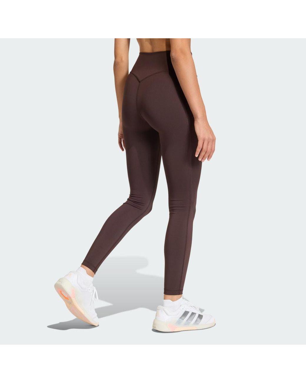 Adidas Brown Optime Workout Full Length Leggings