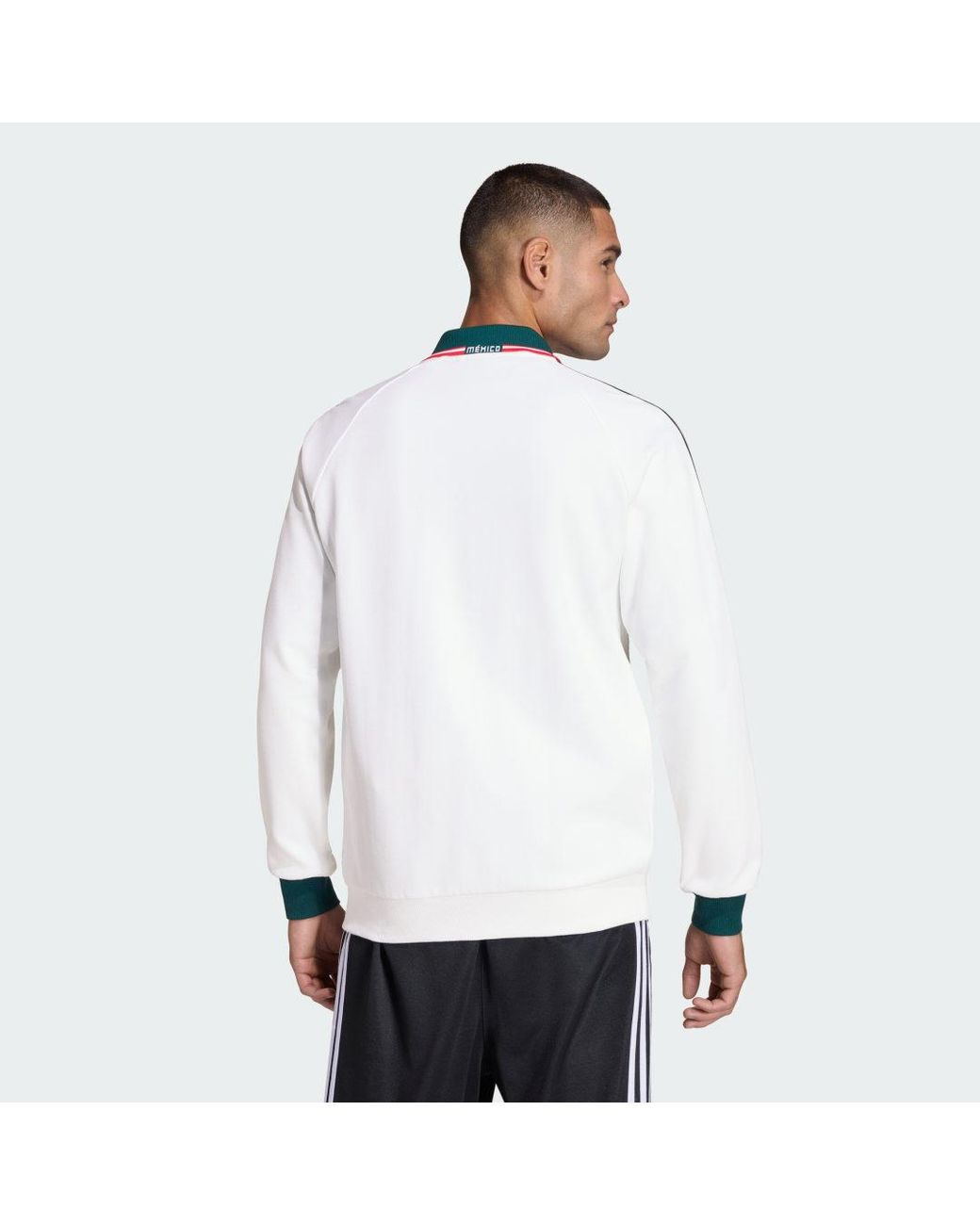 Adidas White Mexico Away Anthem Jacket for men