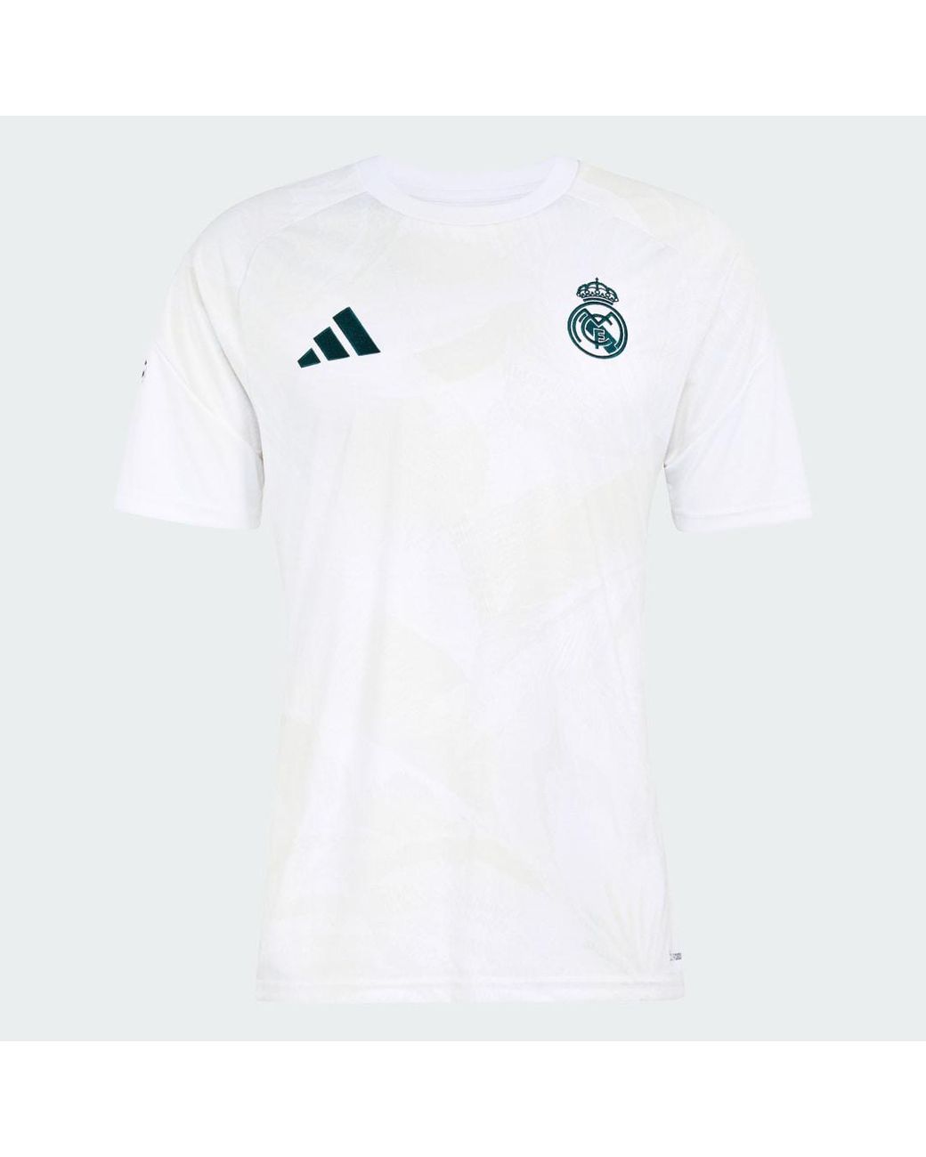 Adidas White Real Madrid 26/27 Pre-Match Jersey for men