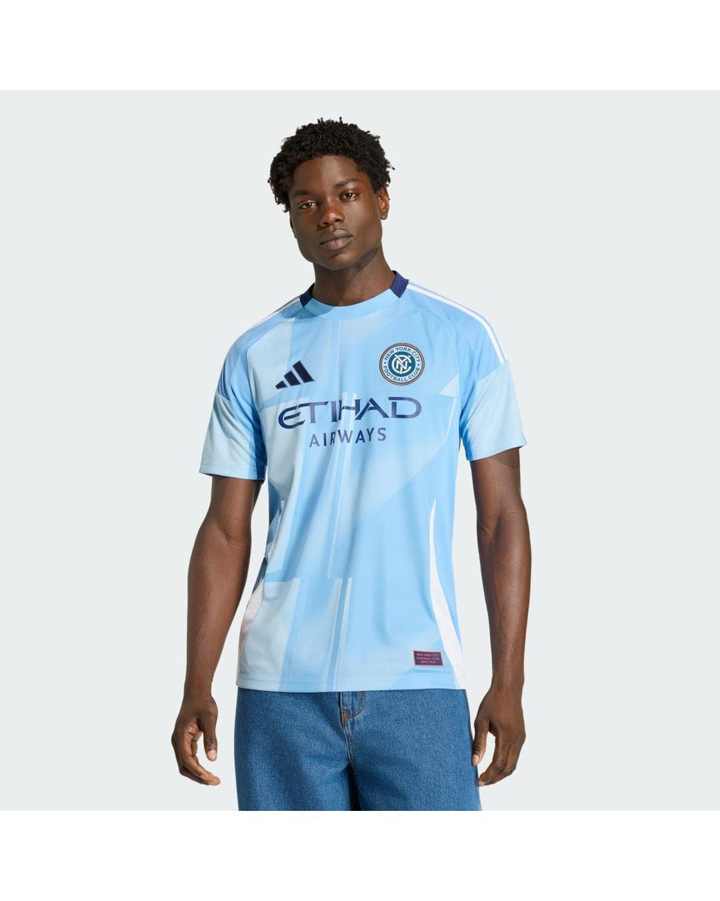 Adidas Blue New York City Fc 25/26 Home Jersey for men