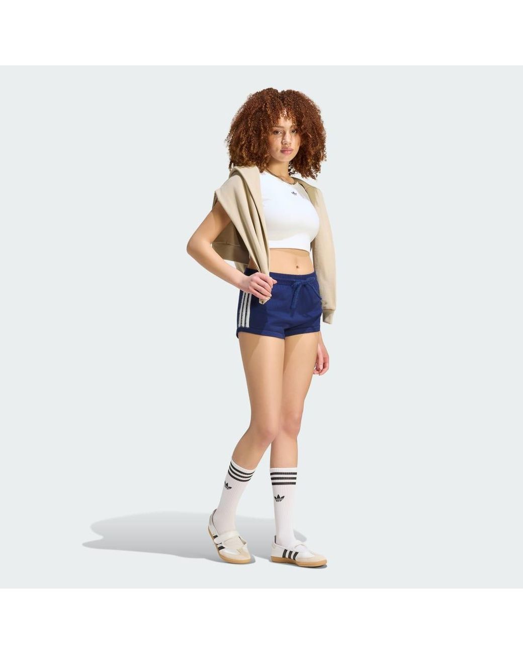 Adidas Blue Knitted Shorts