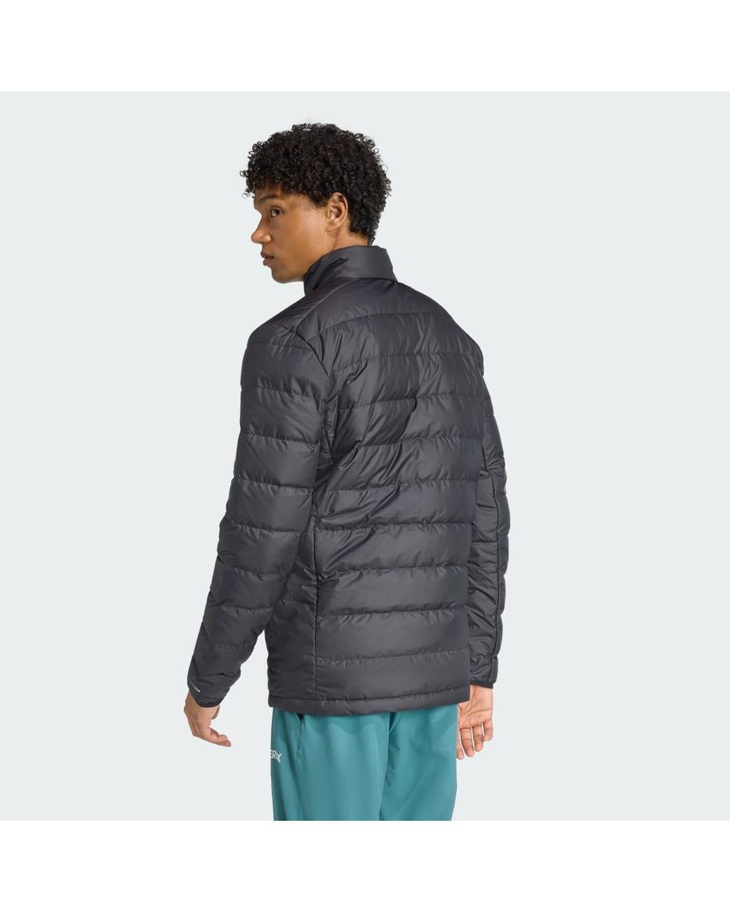 Adidas Gray Terrex Multi Light Down Climawarm Jacket for men