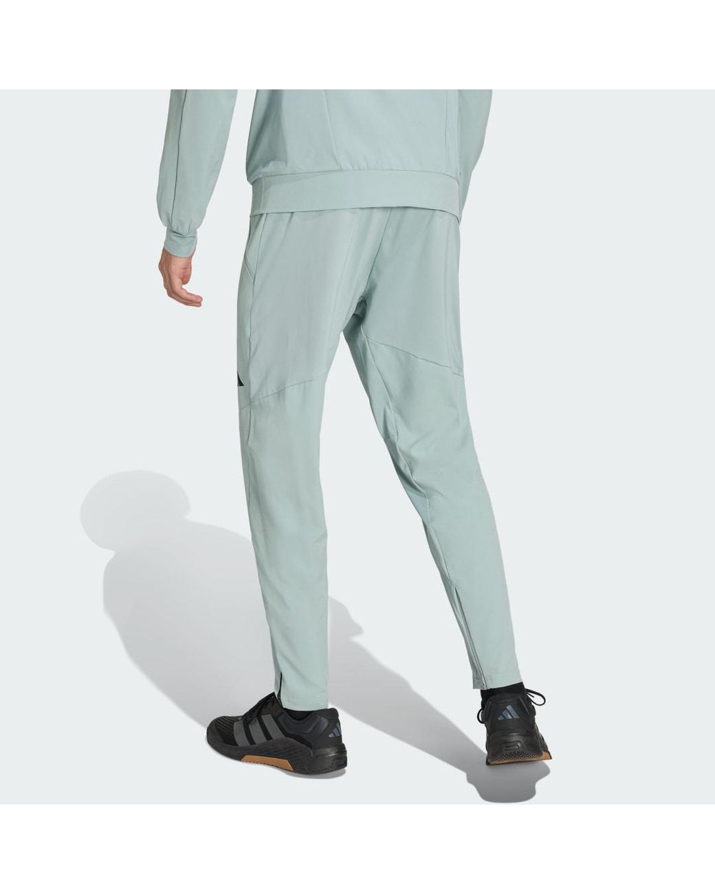 Adidas Blue D4T Workout Joggers for men