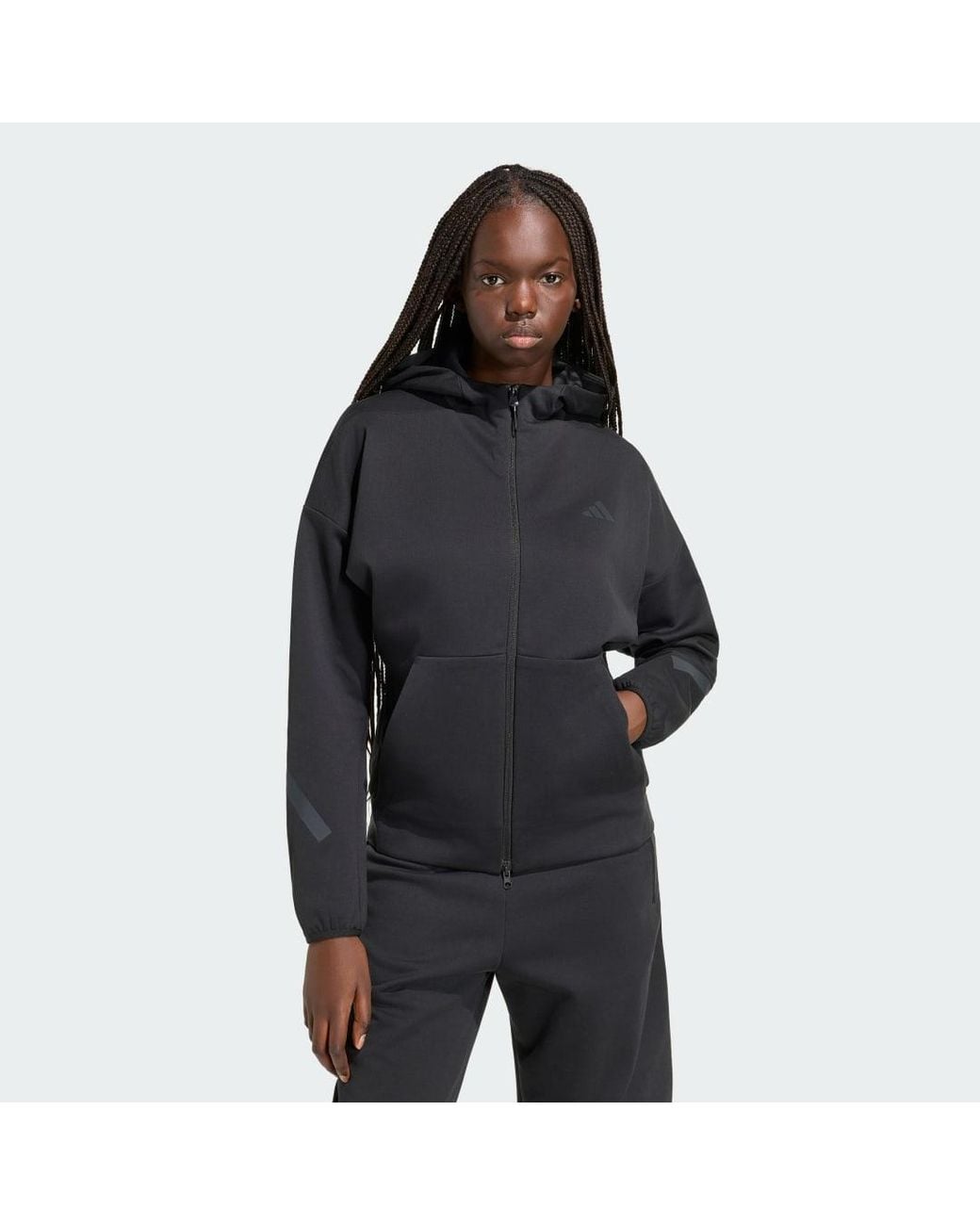 Adidas Black Z.N.E. Full Zip Hoodie