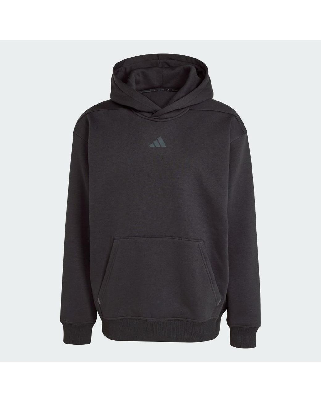 Adidas Gray Primelift Workout Oversize Hoodie for men