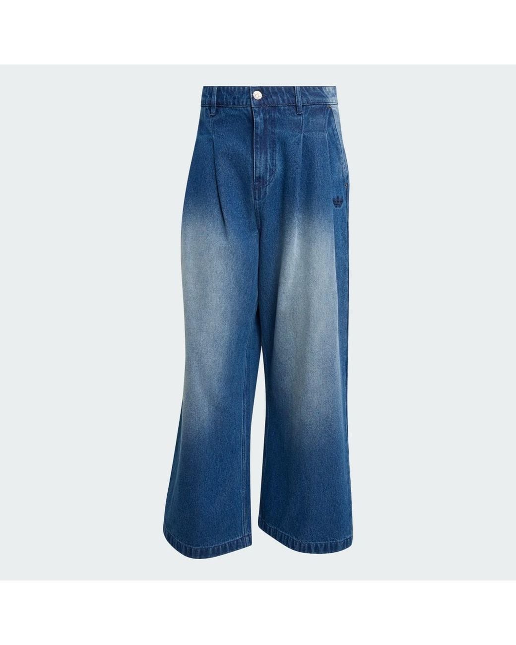 Adidas Blue Jeans Mid-Rise Wide Leg for men