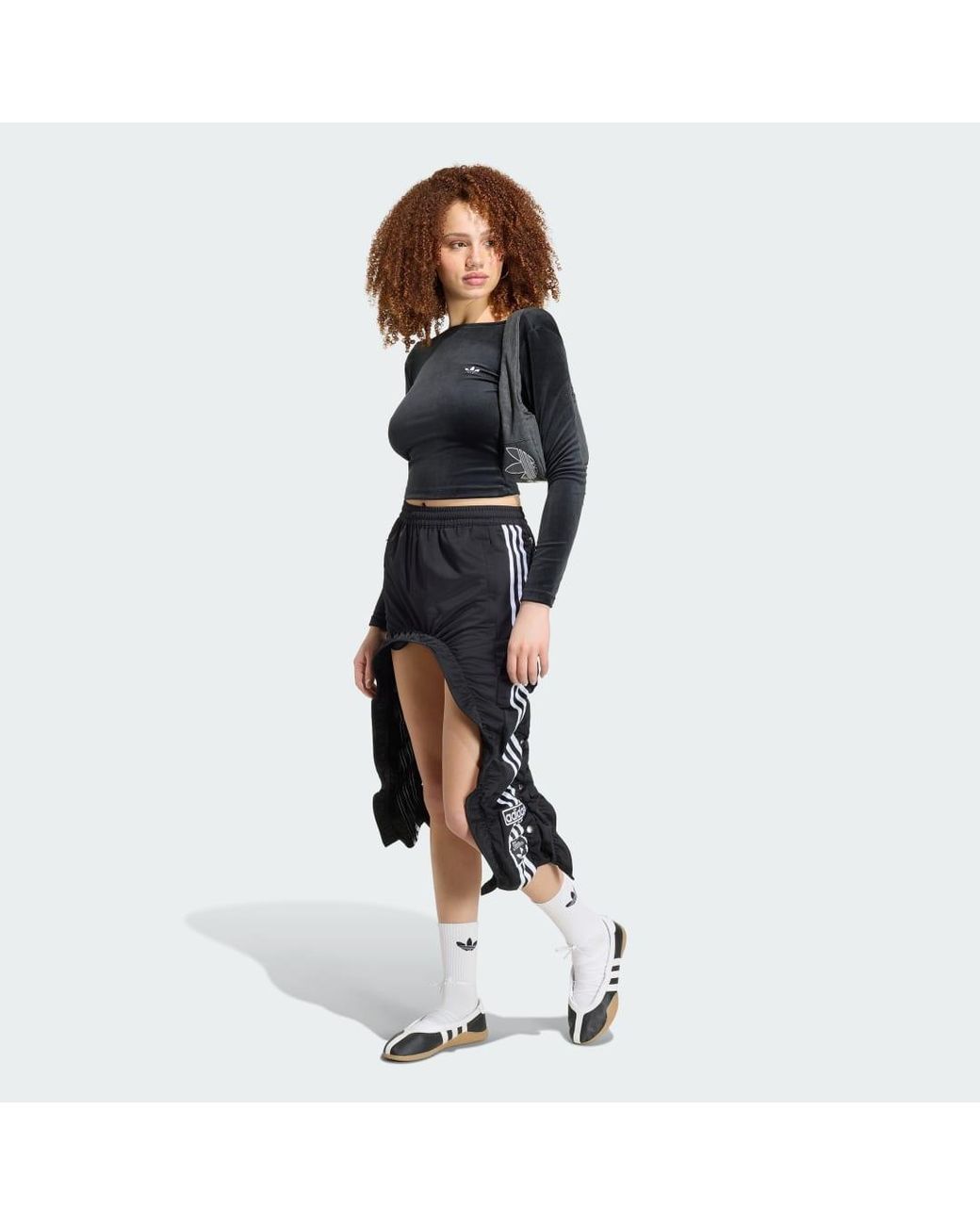 Adidas Black Adibreak Ruched Skirt