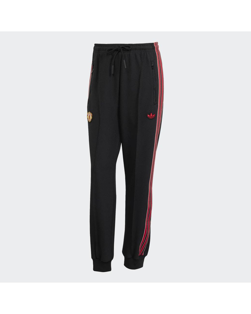 Adidas Gray Manchester United Terrace Icons Track Pants