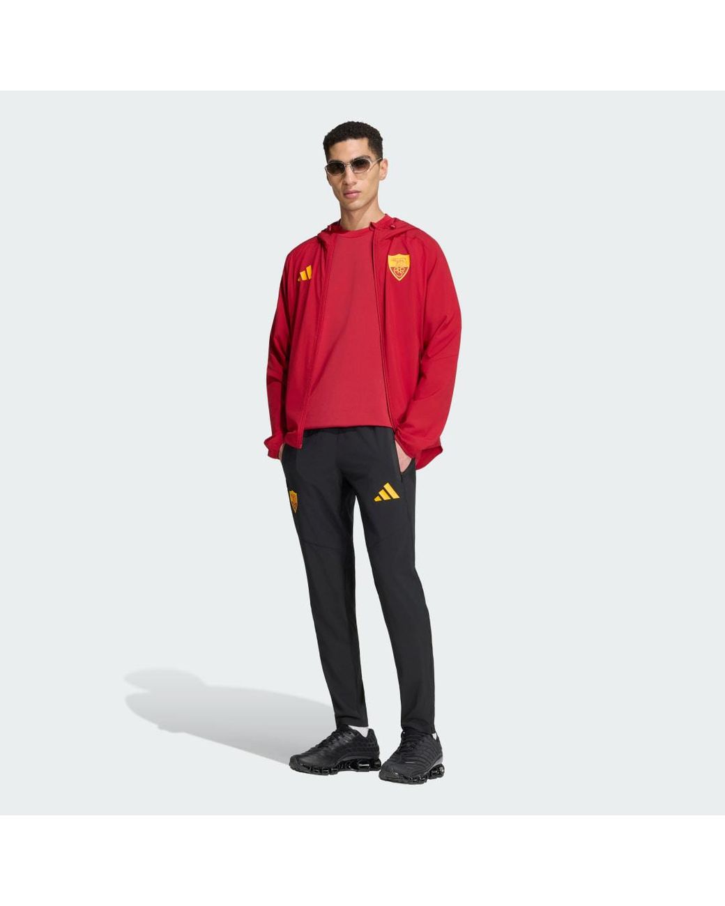 Adidas Blue As Roma Tiro Travel Tracksuit Bottoms for men