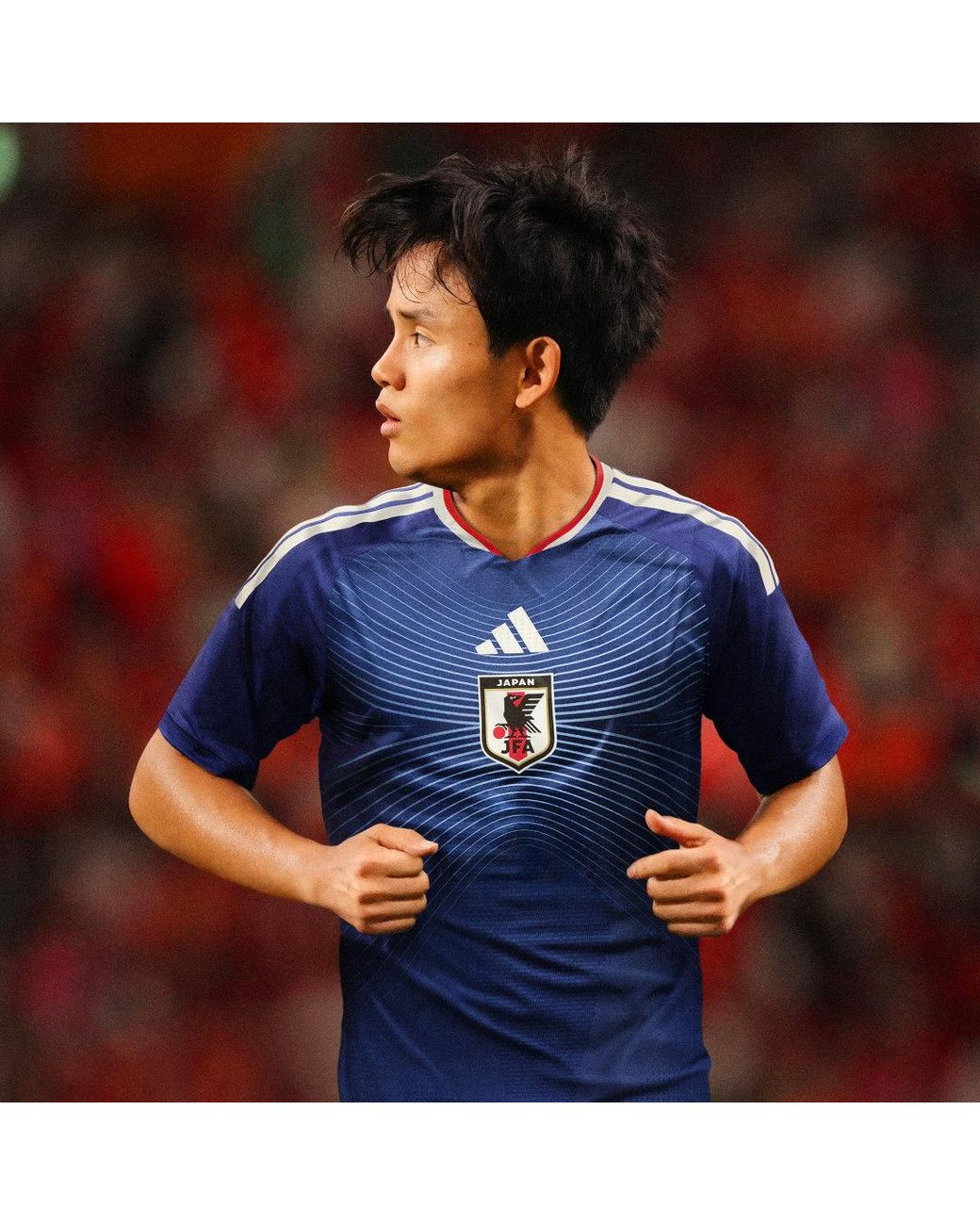 Adidas Blue Japan 26 Home Authentic Jersey for men