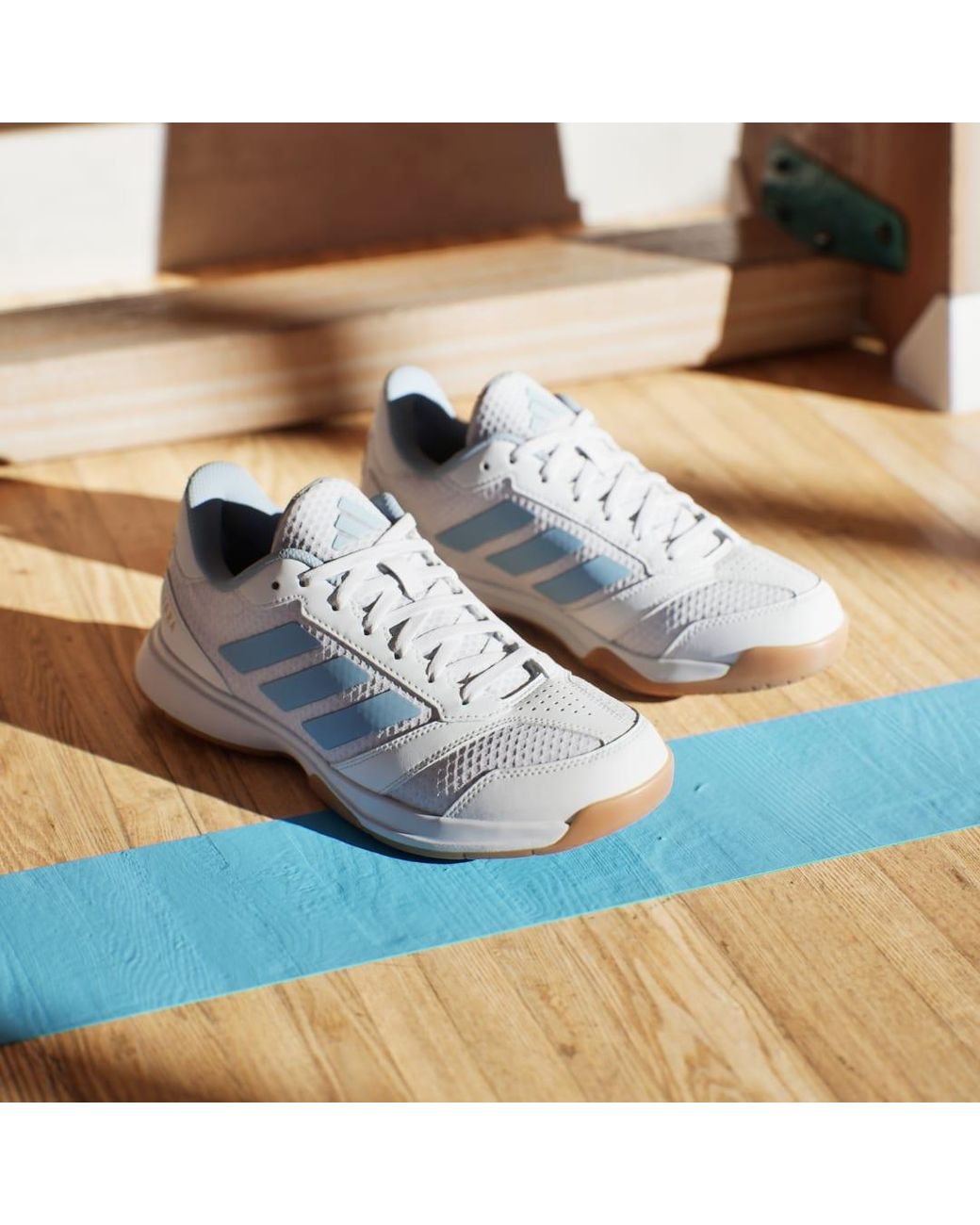 Adidas Blue Ligra 8 Indoor Shoes