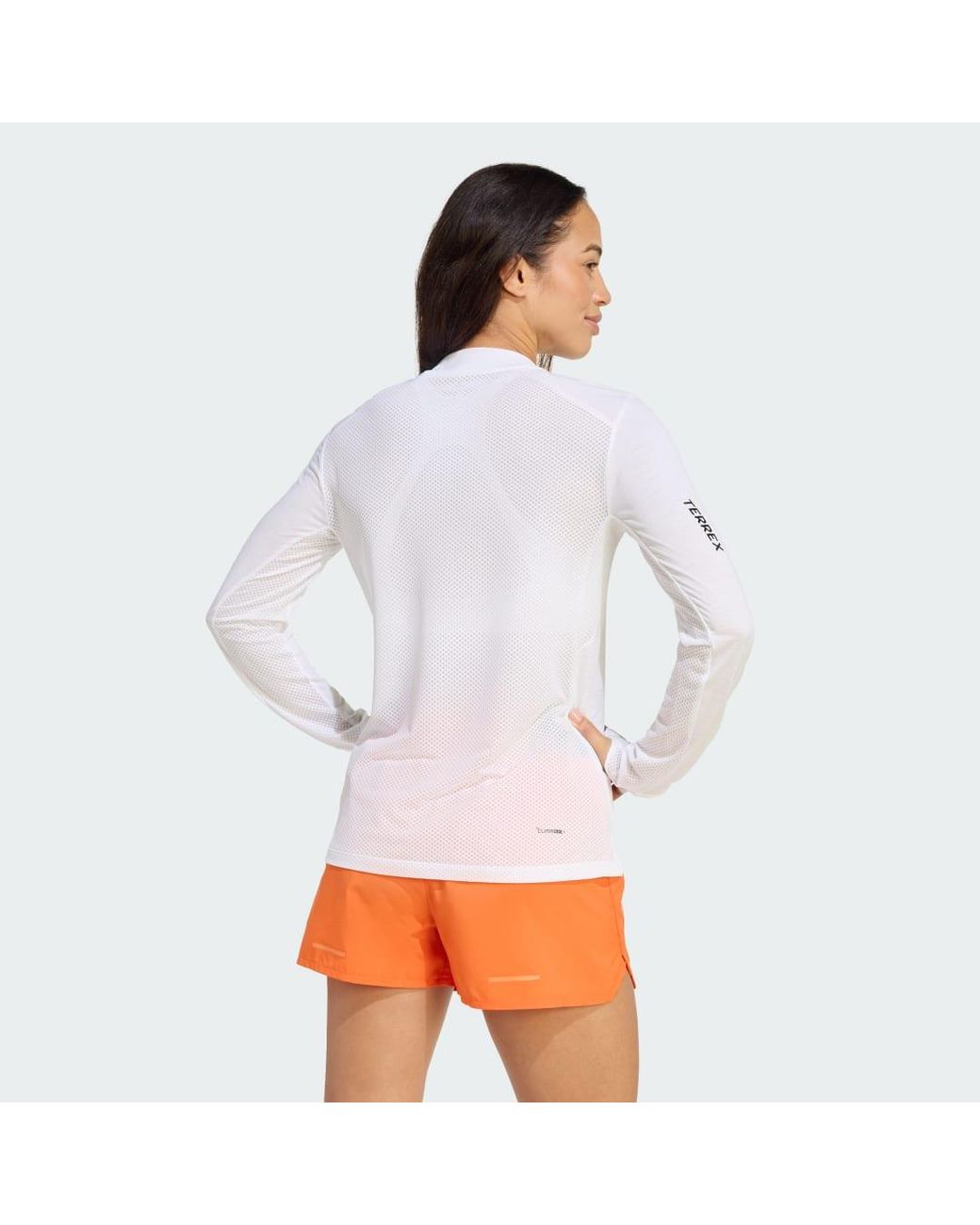 Adidas White Terrex Xperior Climacool+ Long Sleeve T-Shirt