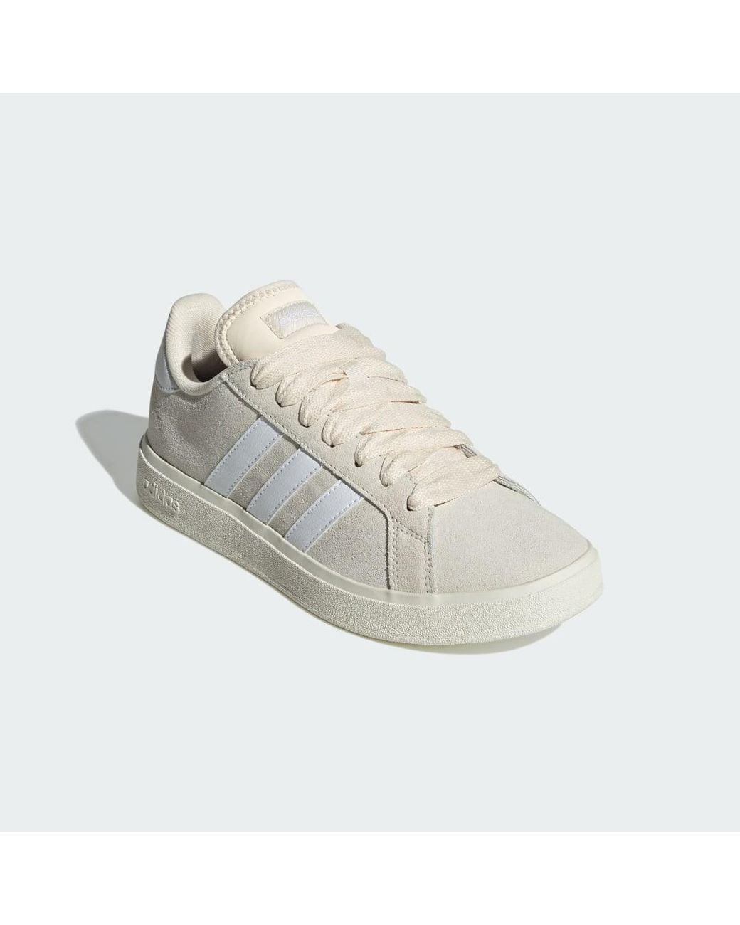Adidas White Grand Court Base 00S Shoes