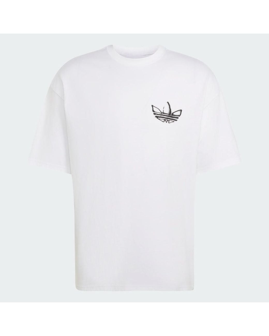 Adidas White Powder Tongue T-Shirt for men