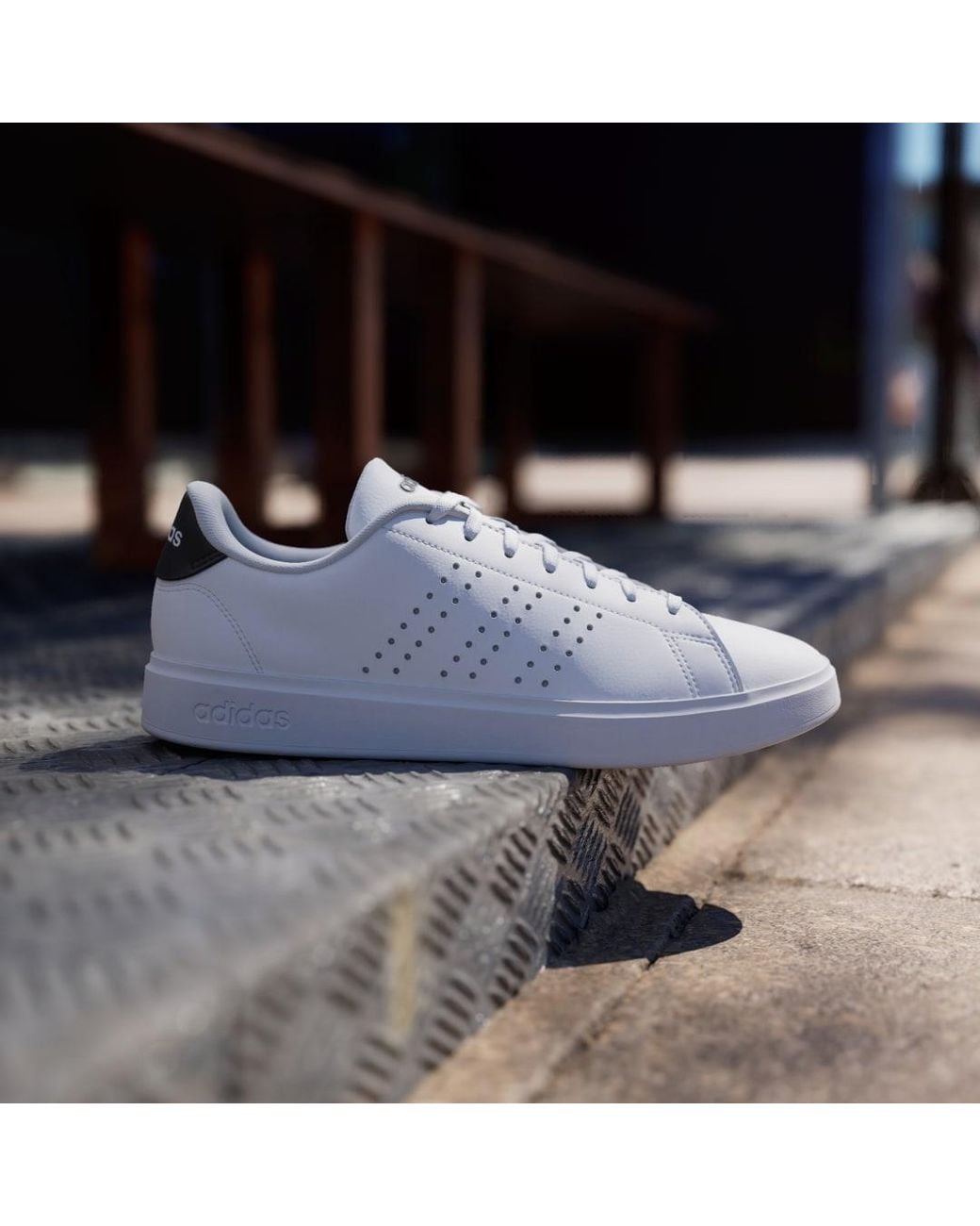 Adidas White Advantage 2.0 Shoes for men