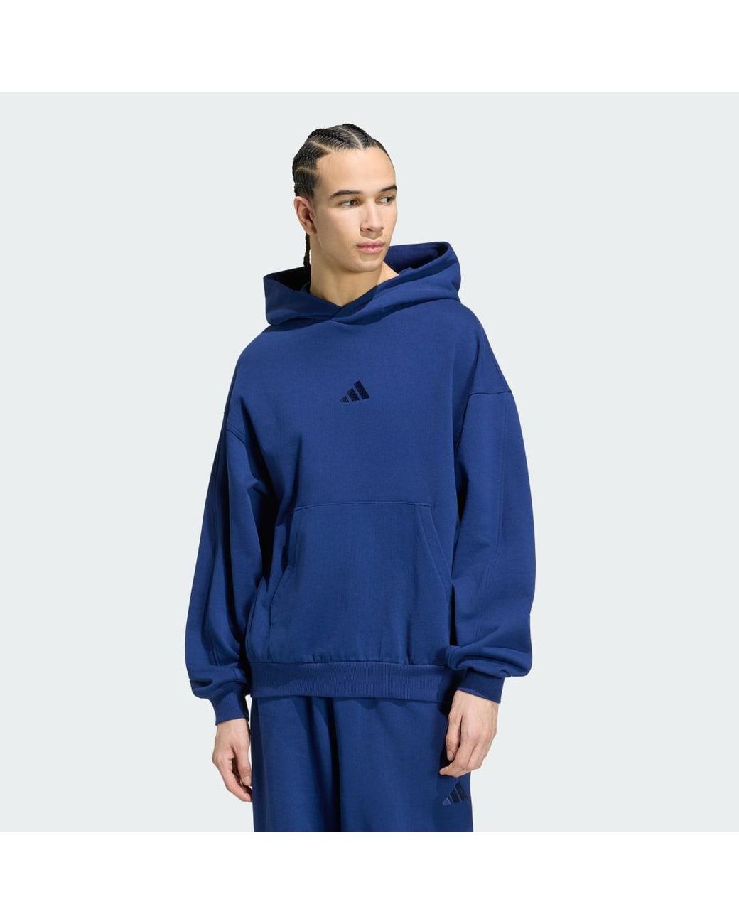 Sudadera Con Capucha Kit Small Logo Adidas de hombre de color Blue