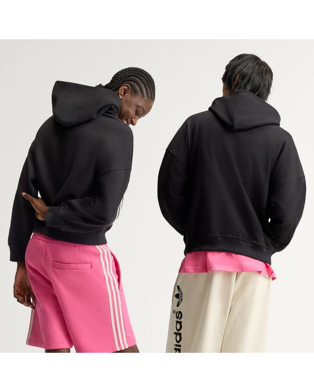 Adidas Black Adisignature 3 Stripes Hoodie