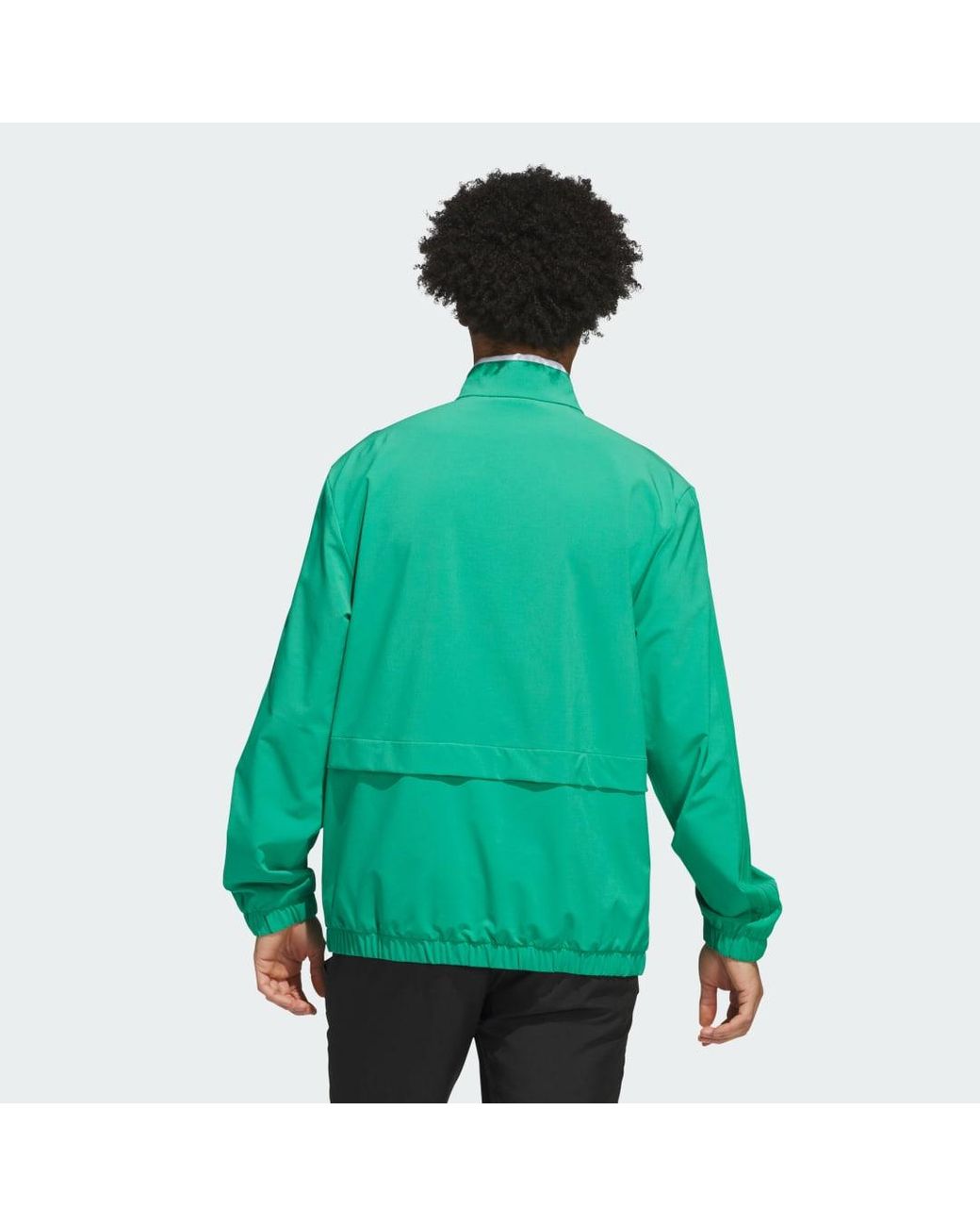 Adidas Green Woven Track Top for men