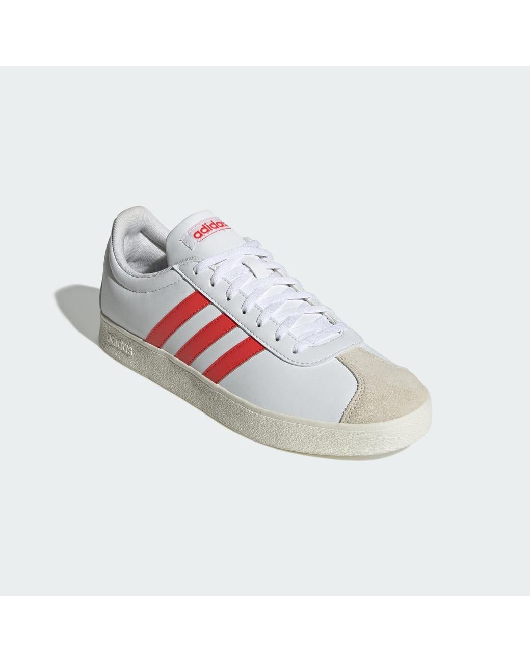 Adidas Red Vl Court Base Shoes for men