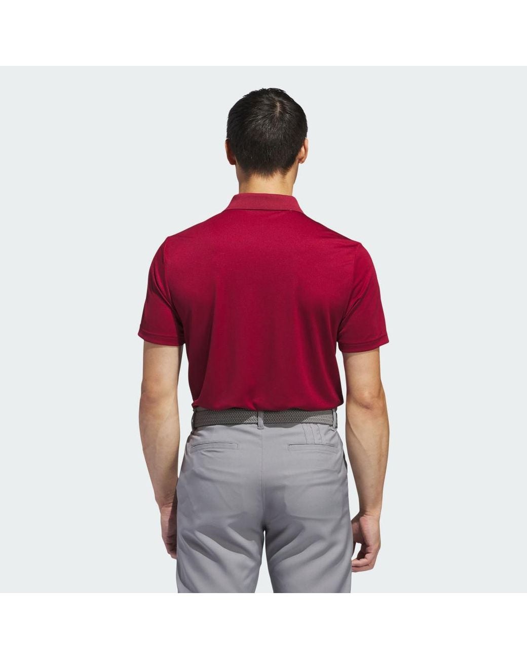 Adidas Red Adi Performance Polo Shirt for men