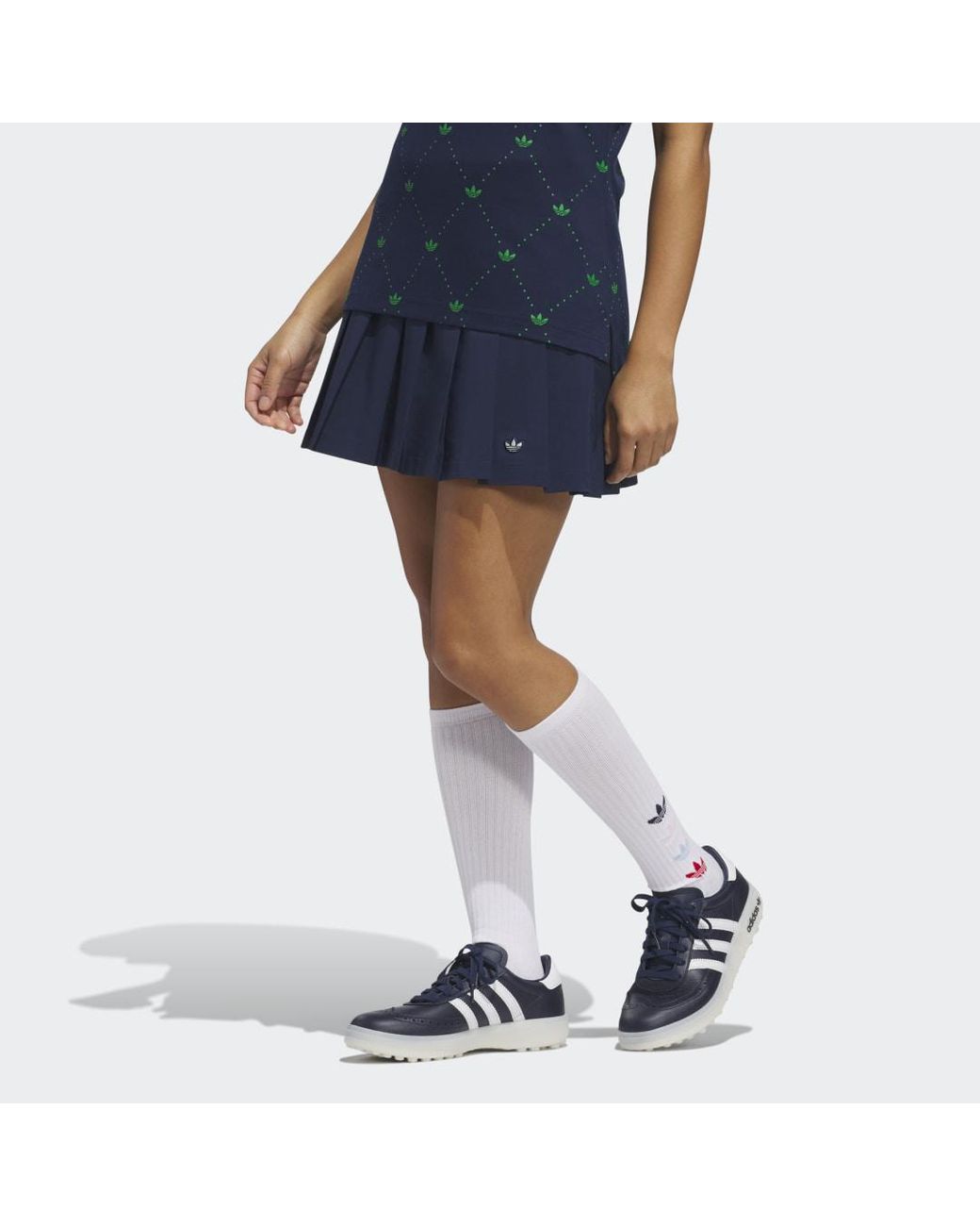 Adidas Blue Originals Pleated Skirt