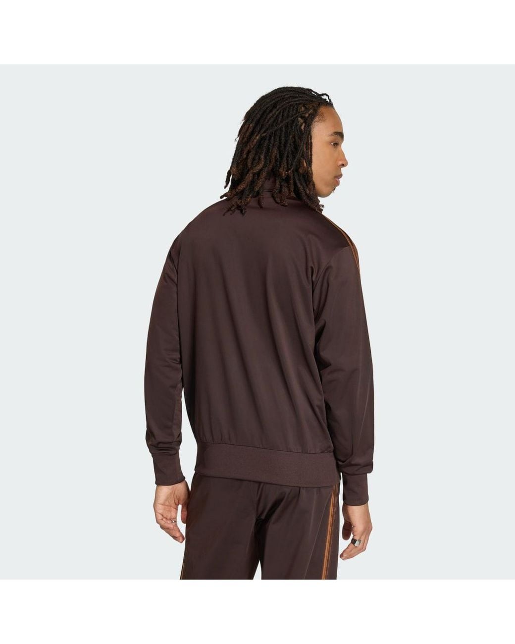 Adidas Brown Firebird Track Jacket for men