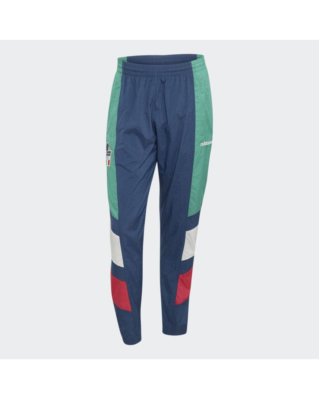 Adidas Blue Italy Eqt Track Pants for men