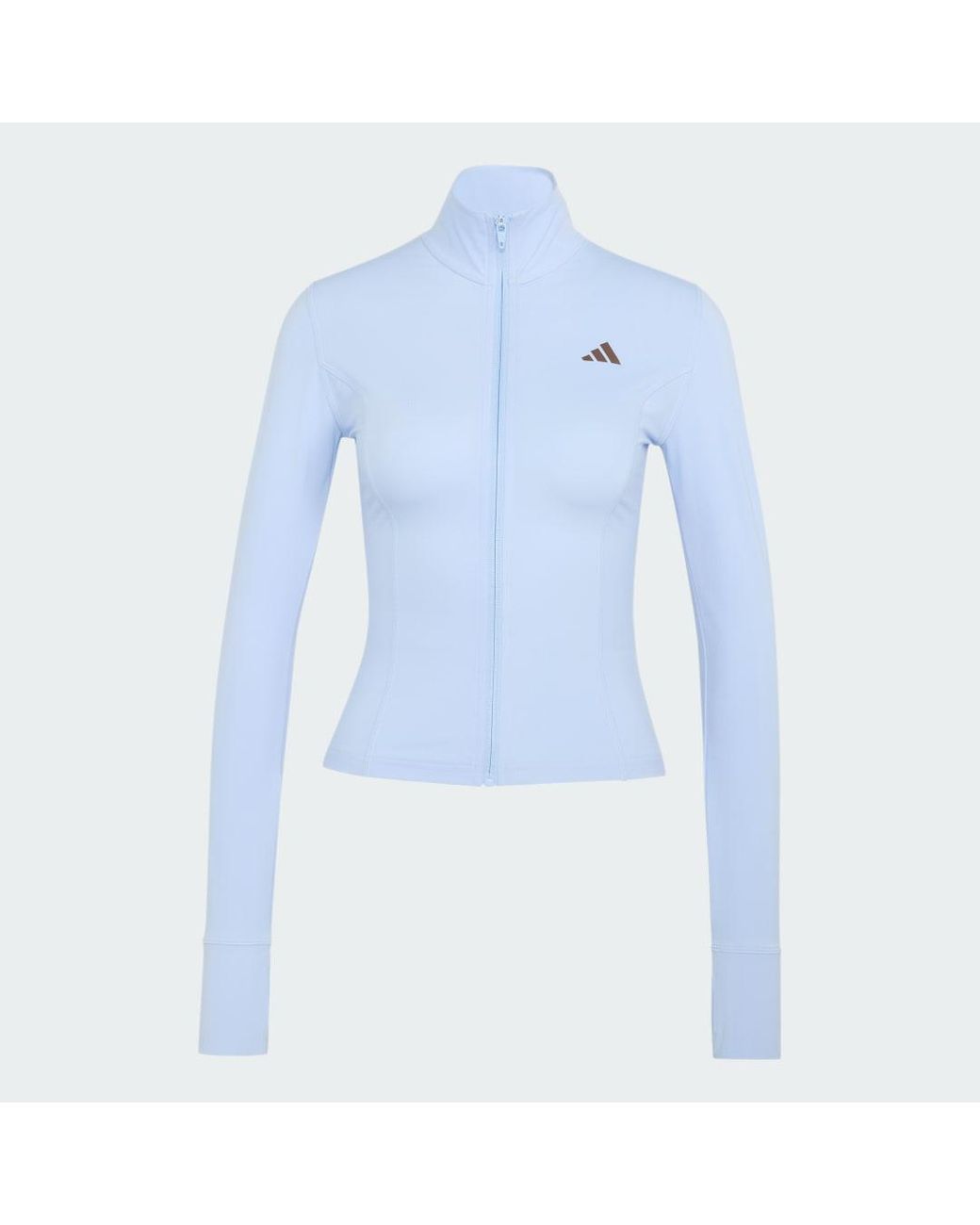 Adidas Blue 3-Stripes Studio Zip Through Jacket