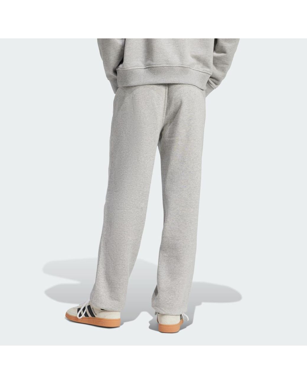 Adidas Gray Essentials Fleece Loose Joggers