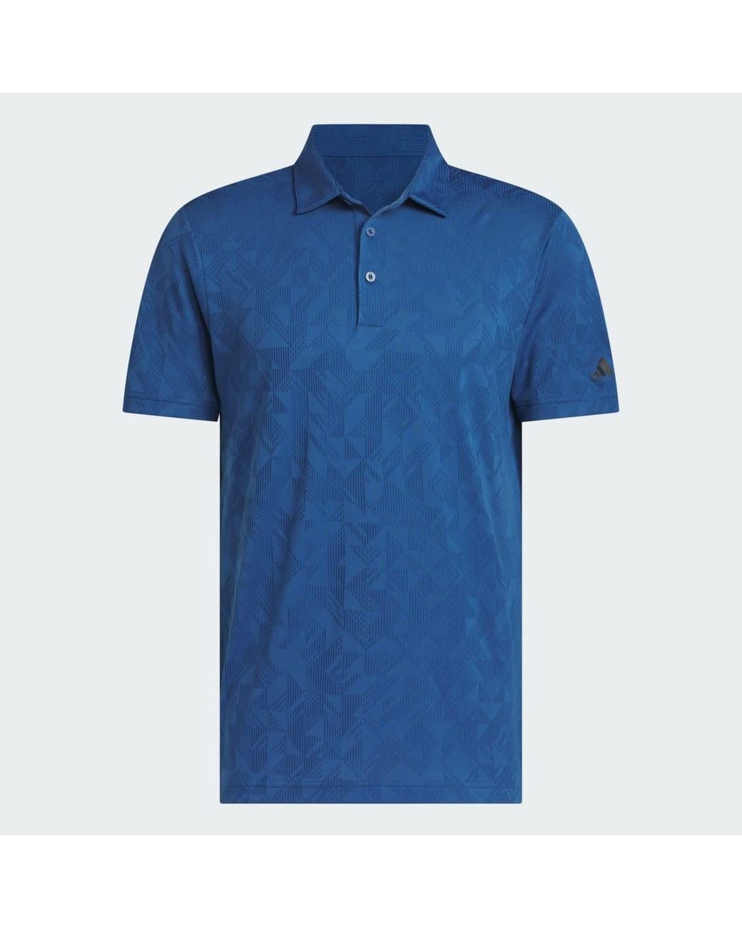Adidas Blue Ultimate365 Jacquard Polo Shirt for men