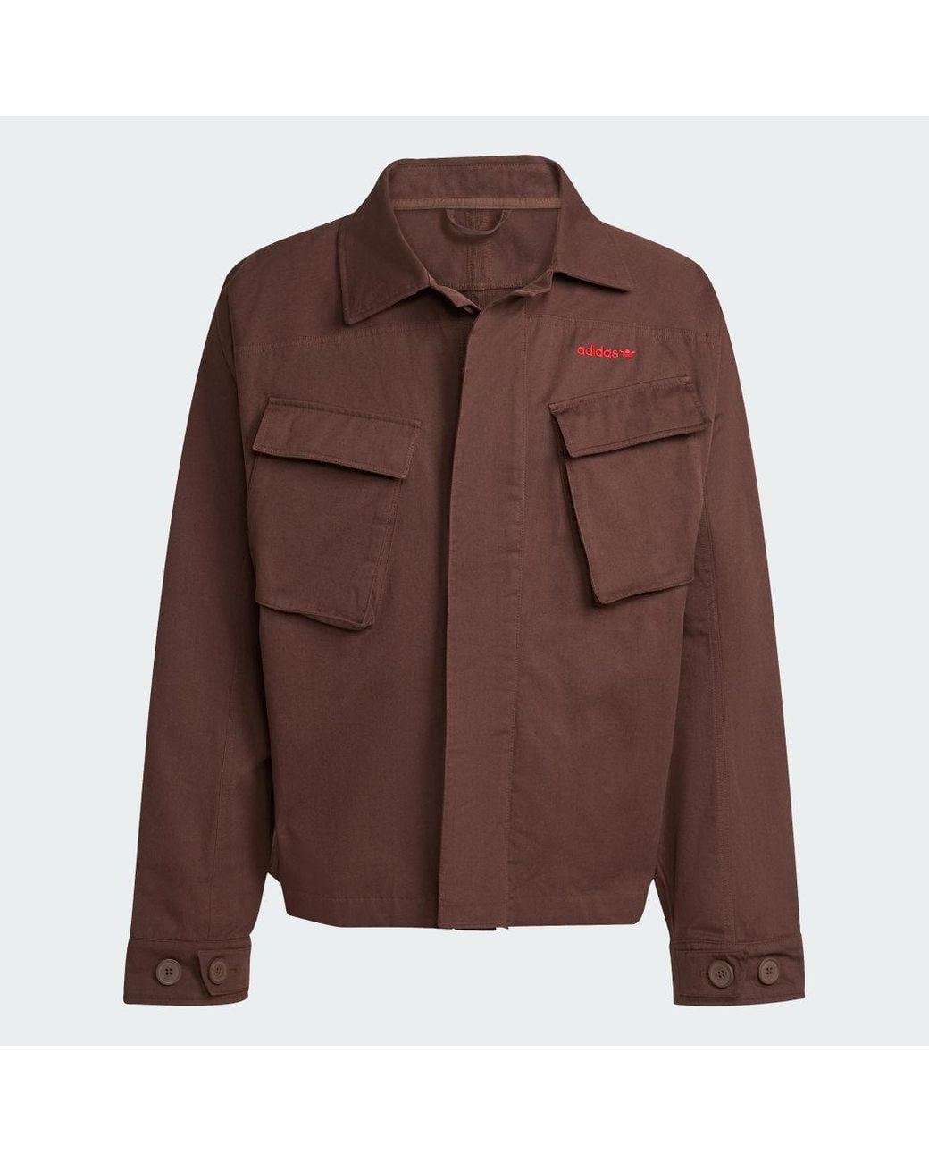 Adidas Originals Red Regular Fit Jacket for men