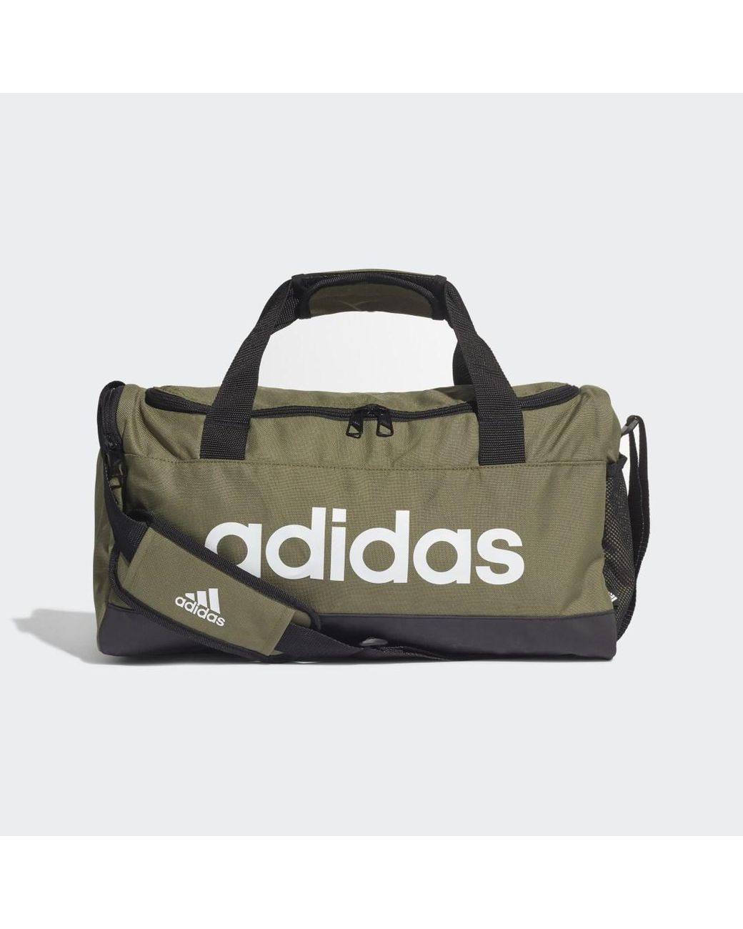 Adidas Black Essentials Logo Duffel Bag Extra Small