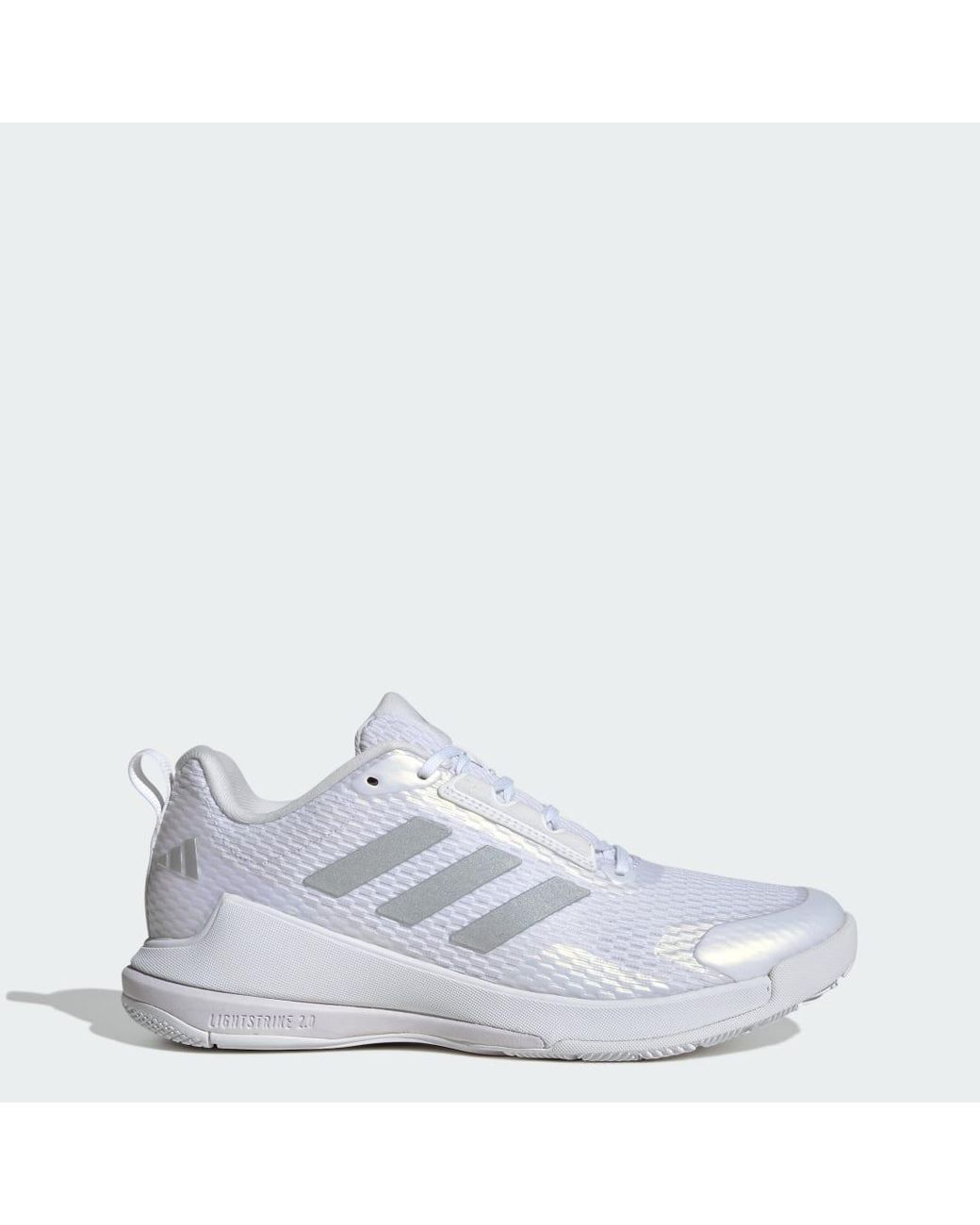 Adidas White Novaflight 2 Indoor Shoes