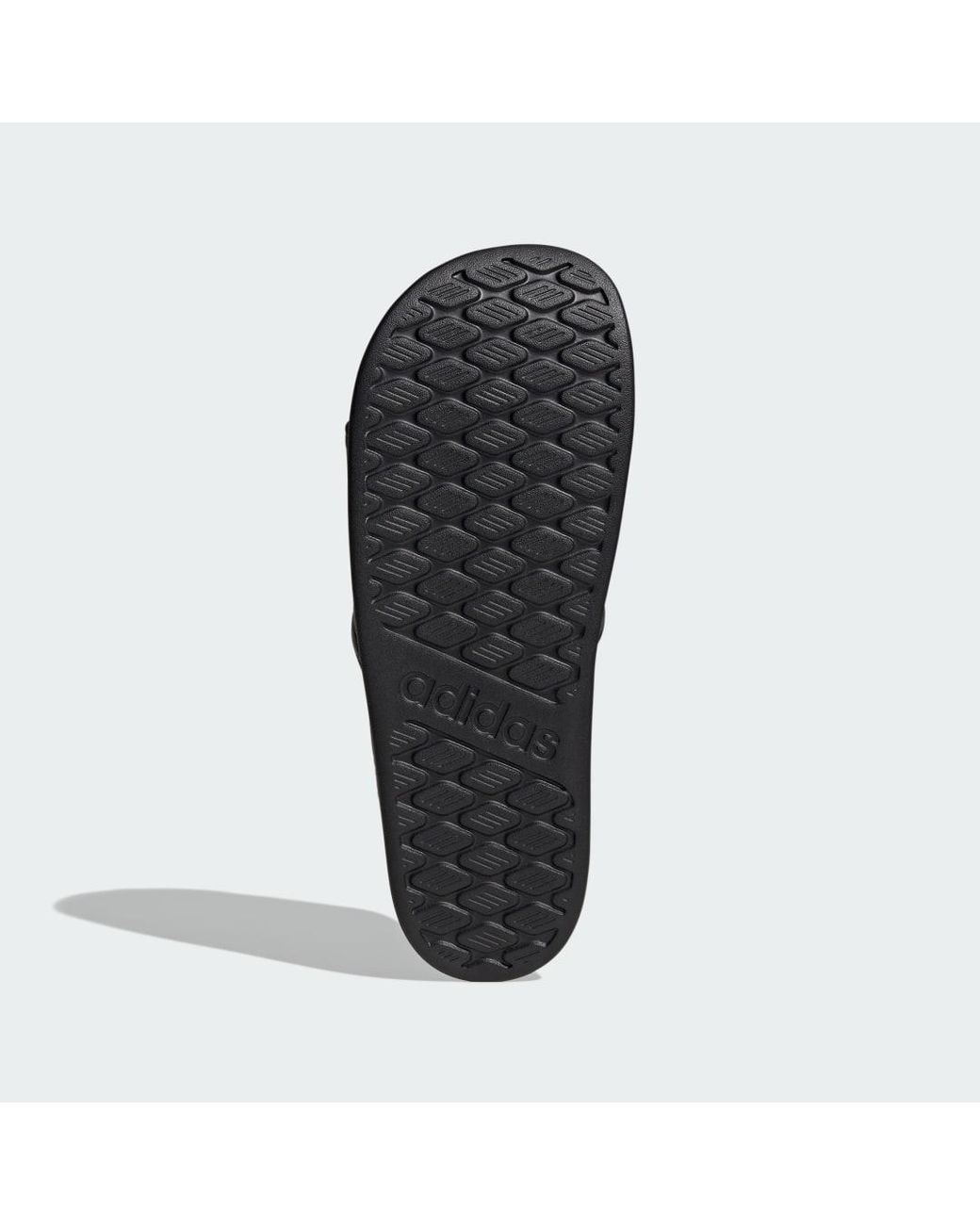 Adidas Black Adilette Comfort 2.0 Slides