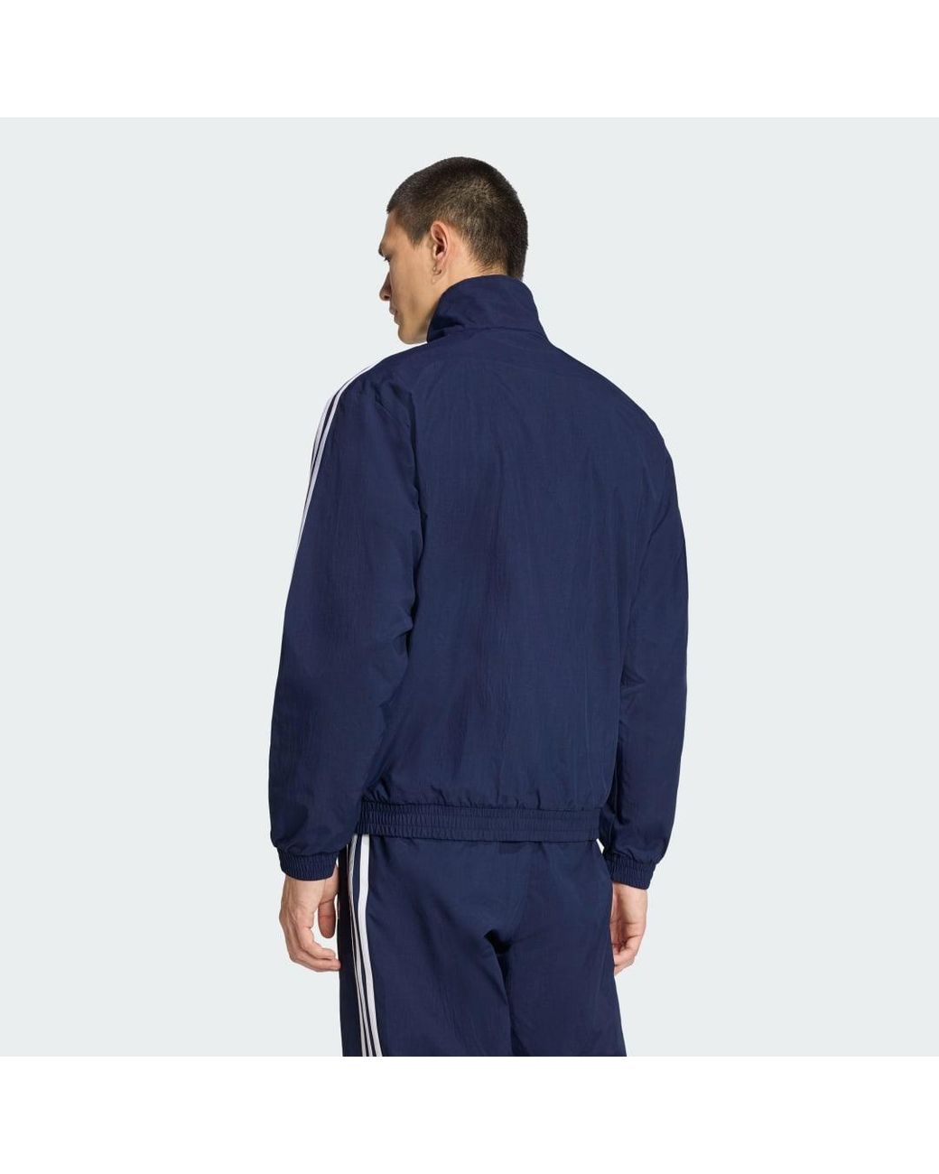 Adidas Blue Firebird Woven Track Top for men