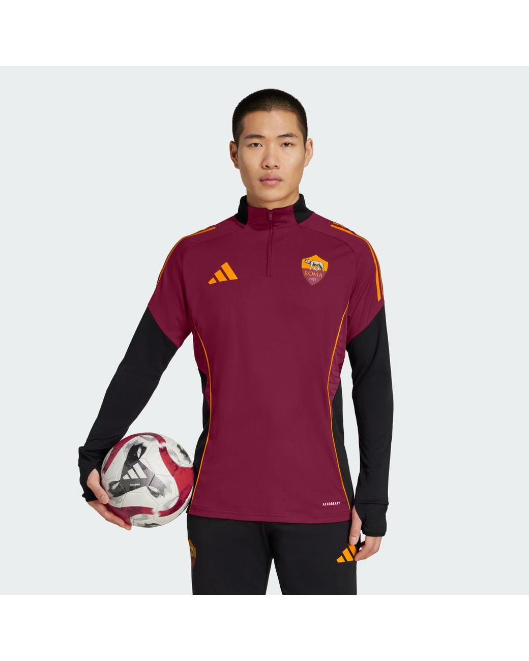 Adidas Red As Roma Tiro 25 Competition Training Top for men