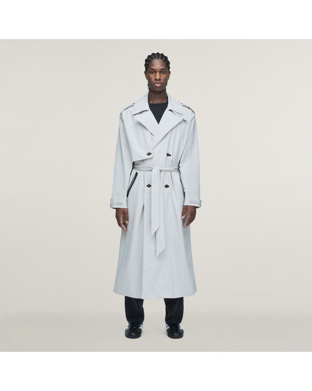 Adidas White X Entire Studios Uniform Trenchcoat for men