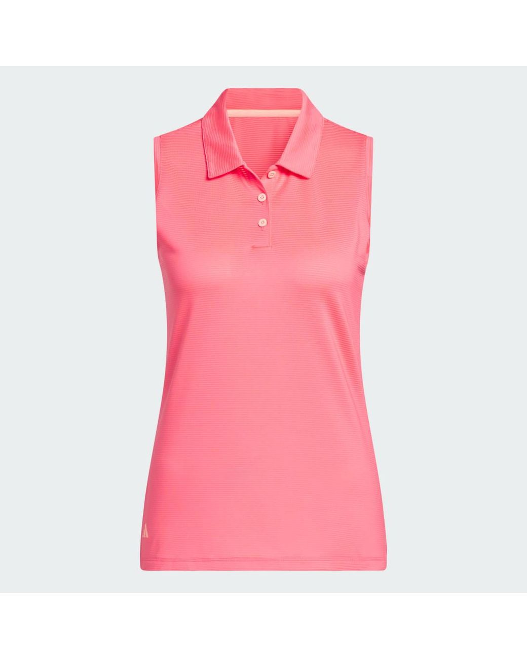 Adidas Red Solid Ottoman Polo Shirt