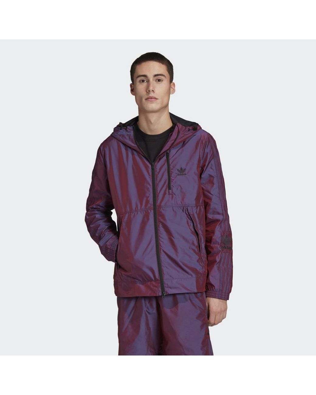 adidas Liquid Metal Windbreaker in Purple for Men | Lyst UK