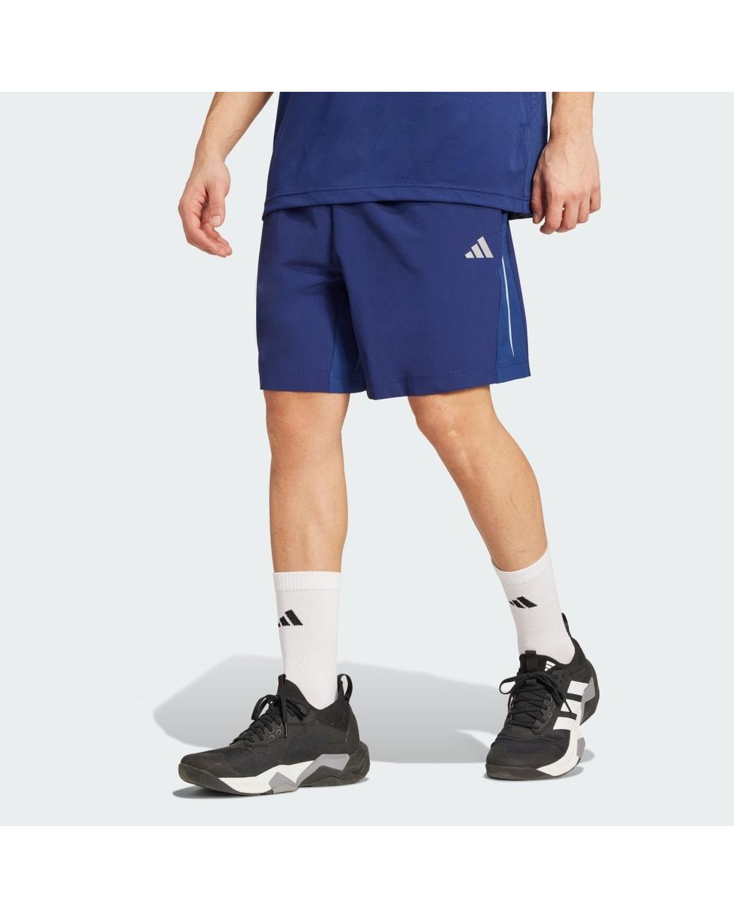Adidas Blue Tech Apparel Shorts for men