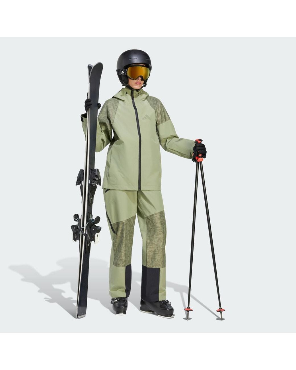 Adidas Green Terrex Xperior Hybrid Primeknit Climaproof+ Jacket