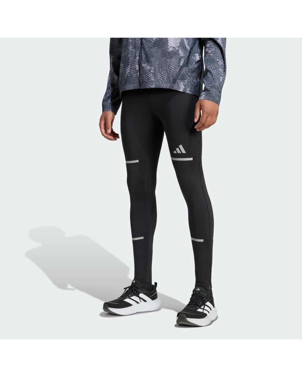 Adidas Black Adi365 Running Warm Tights for men